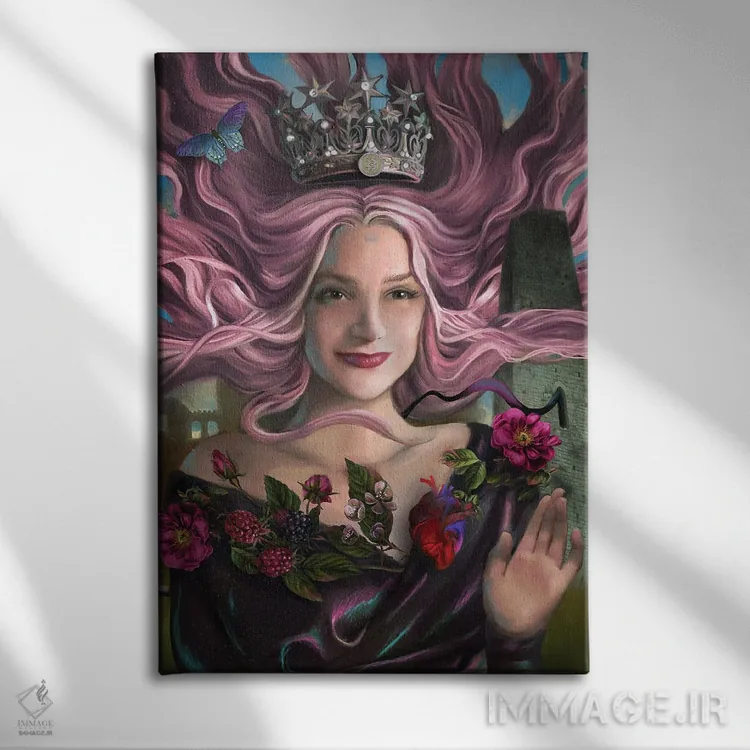 تابلو دکوراتیو برج اثر جولیانا لوومر - نمای روبهرو روی دیوار