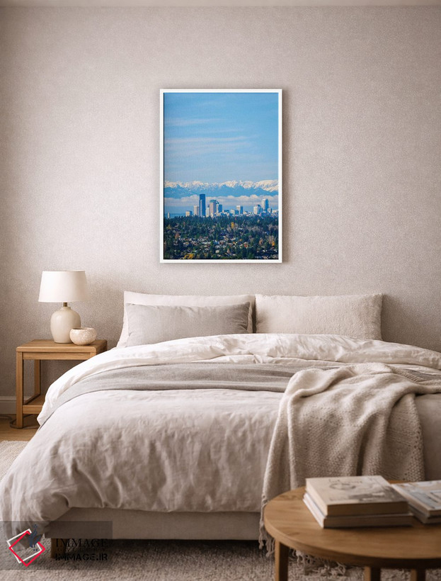 تابلو دکوراتیو Washington State. Seattle skyline and Olympic mountains,آمر… اثر مریل ایماجز - D5W