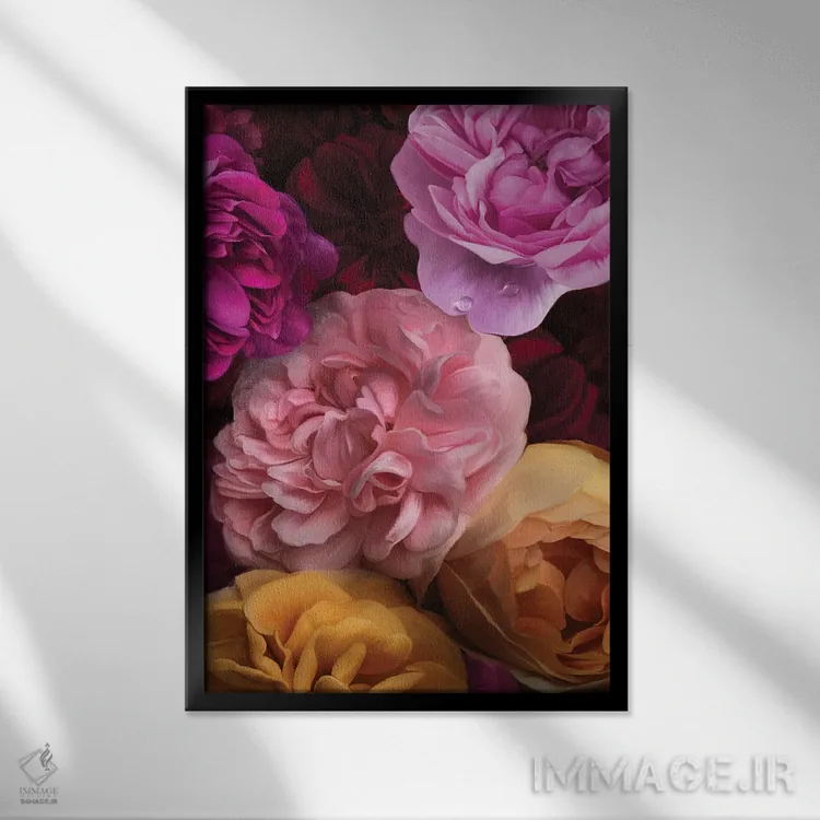 تابلو دکوراتیو جعبه آب نبات اثر جولیانا لوومر - نمای قابدار مشکی