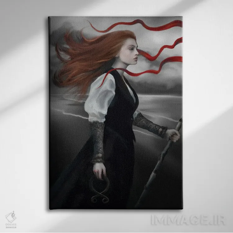 تابلو دکوراتیو فراخوان باد اثر جولیانا لوومر - نمای روبهرو روی دیوار