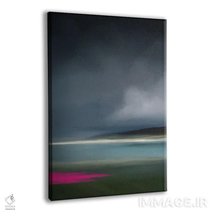 تابلو مدرن ویکن صورتی اثر جولیانا لوومر - نمای پرسپکتیو محصول