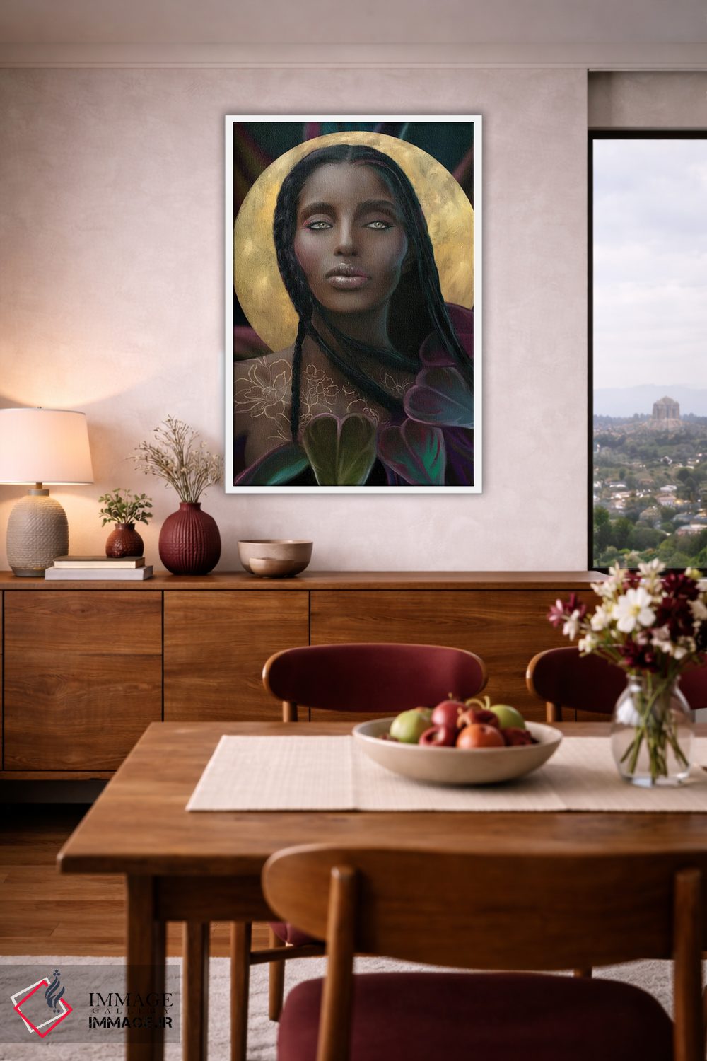 تابلو دکوراتیو ماه زرین اثر جولیانا لوومر - D4W