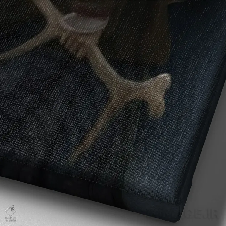 تابلو دکوراتیو اثر بی عنوان ۲۷ - نمای نزدیک بافت بوم