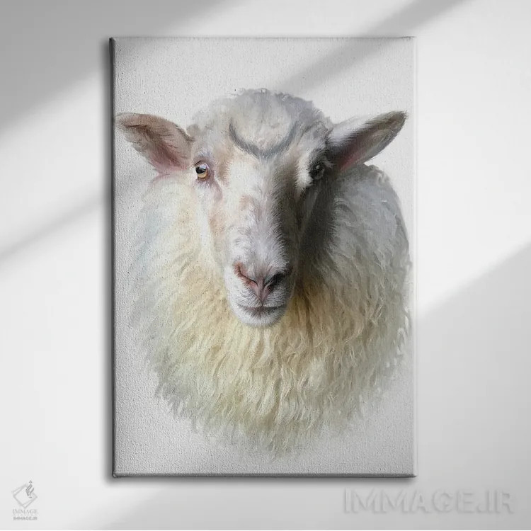 تابلو دکوراتیو ماه نمکی اثر جولیانا لوومر - نمای روبهرو روی دیوار