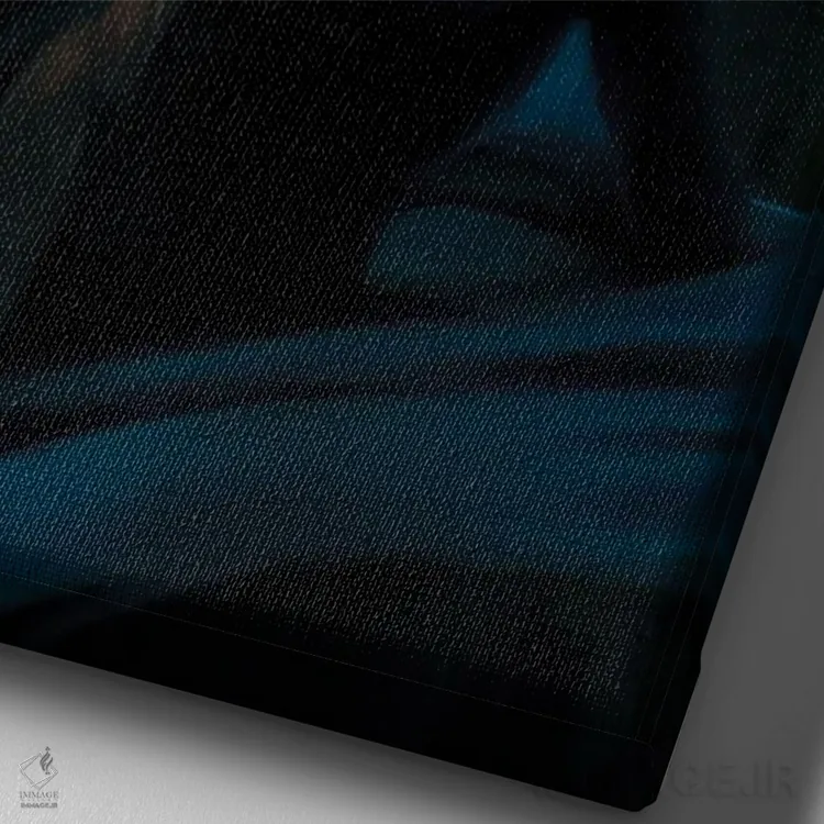 تابلو دکوراتیو رقصنده شب اثر جولیانا لوومر - نمای نزدیک بافت بوم