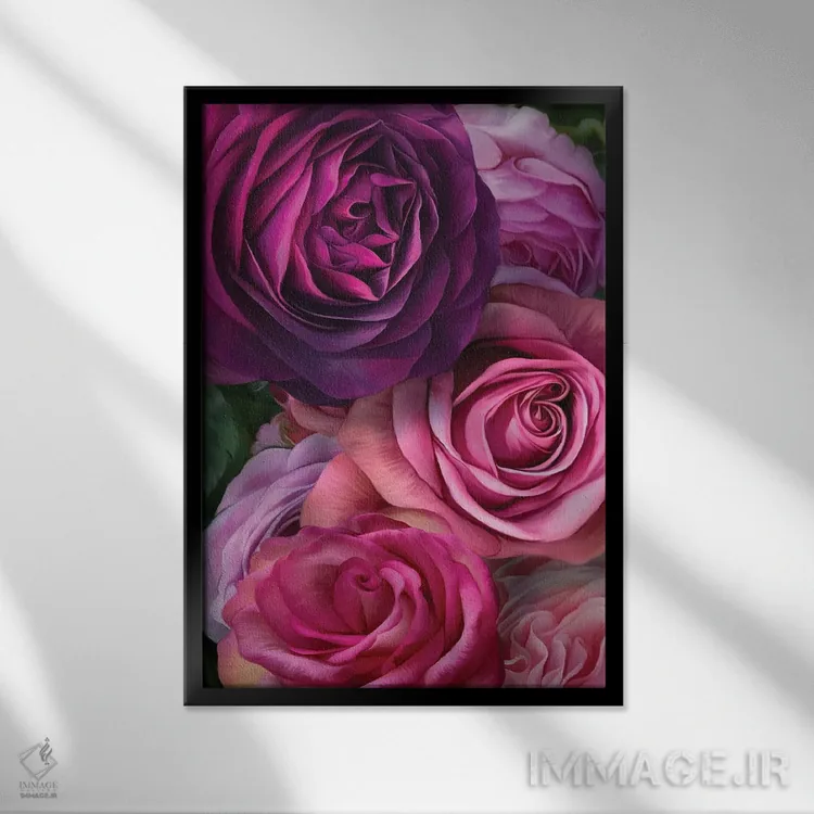 تابلو دکوراتیو عشق عمیق اثر جولیانا لوومر - نمای قابدار مشکی