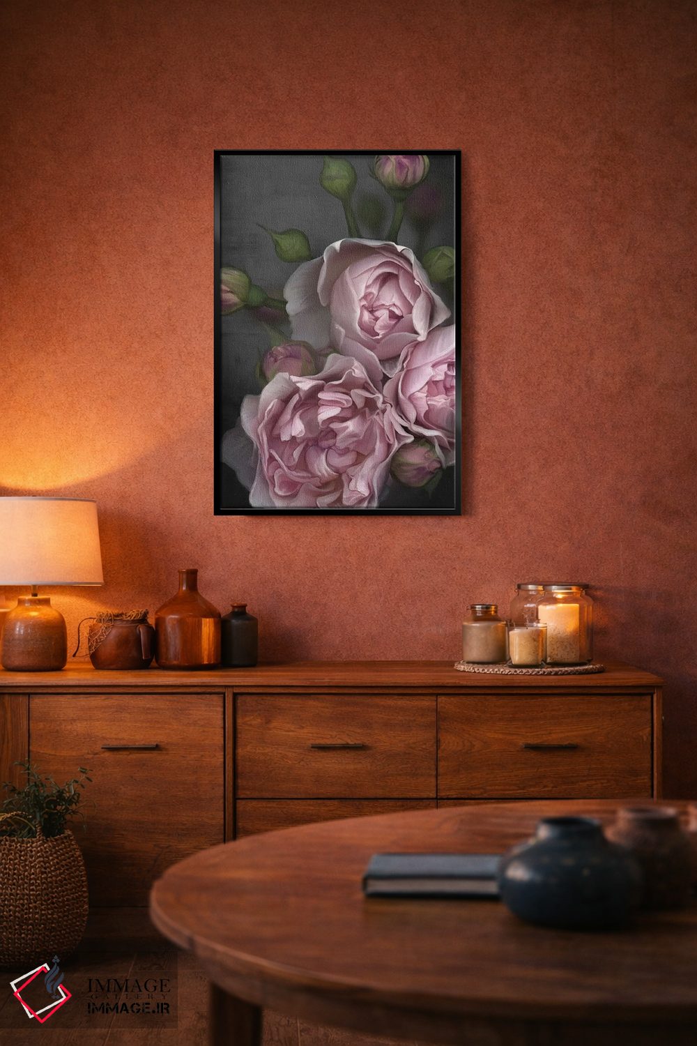 تابلو دکوراتیو صدتومانی صورتی اثر جولیانا لوومر - D5B