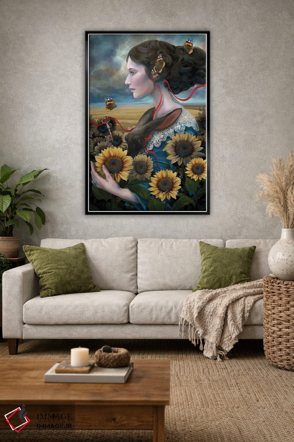 تابلو دکوراتیو آفتابی اثر جولیانا لوومر - D1B