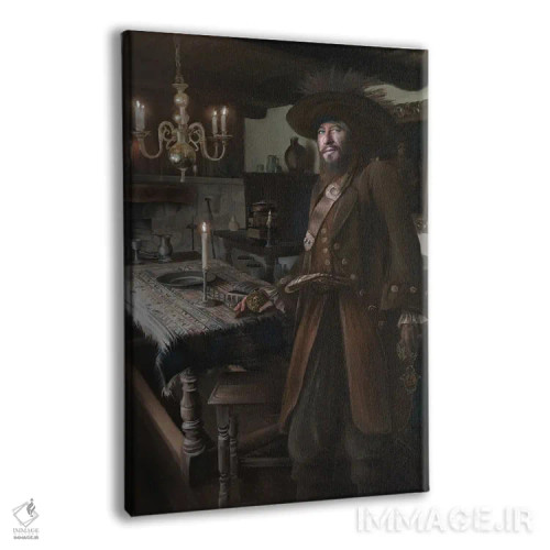 تابلو دکوراتیو دزد دریایی باربوسا اثر جولیانا لوومر - نمای پرسپکتیو محصول