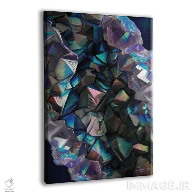 تابلو دکوراتیو کریستال تاریک اثر جولیانا لوومر - نمای پرسپکتیو محصول