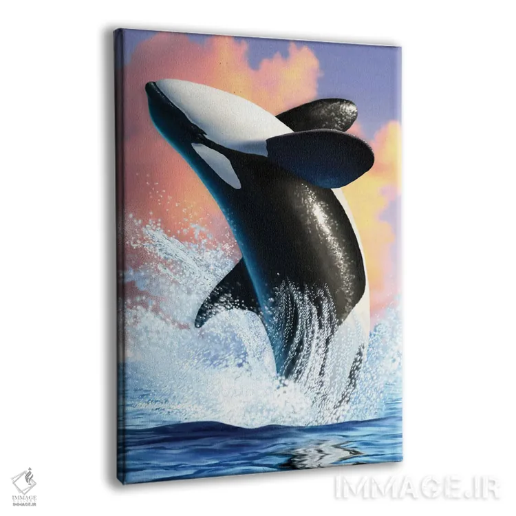 تابلو دکوراتیو نهنگ قاتل یک اثر جری لوفارو - نمای پرسپکتیو محصول