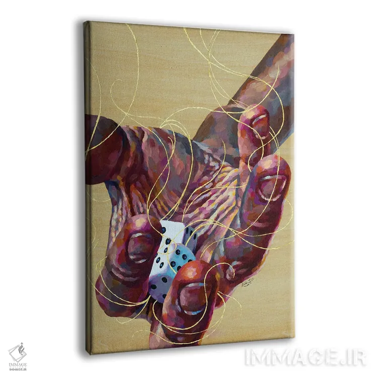 تابلو دکوراتیو ریسک اثر جکی لیو - نمای پرسپکتیو محصول