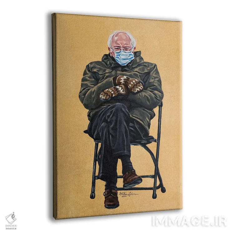 تابلو دکوراتیو برنی اثر جکی لیو - نمای پرسپکتیو محصول