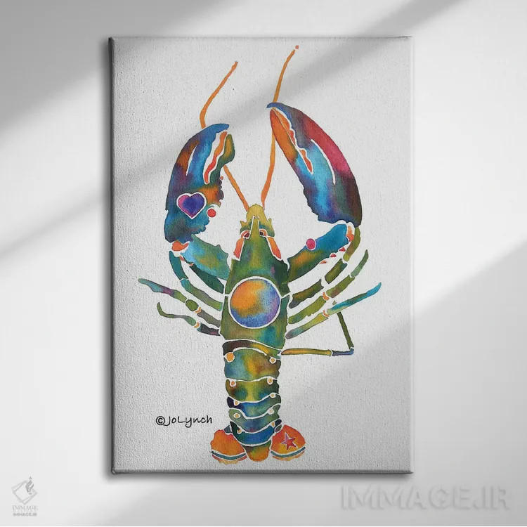 تابلو دکوراتیو خرچنگ مین اثر جو لینچ - نمای روبهرو روی دیوار