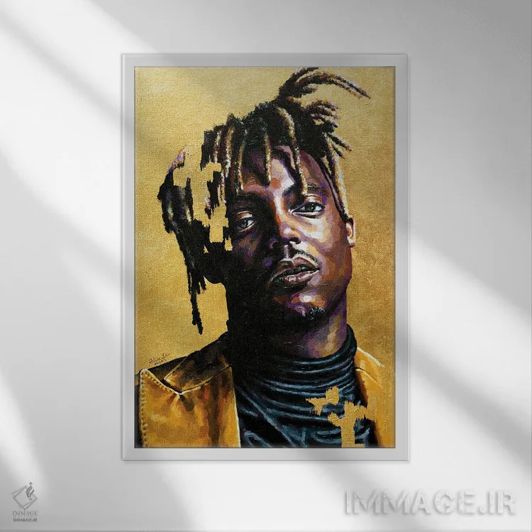 تابلو دکوراتیو جوس ورلد اثر جکی لیو - نمای قابدار سفید