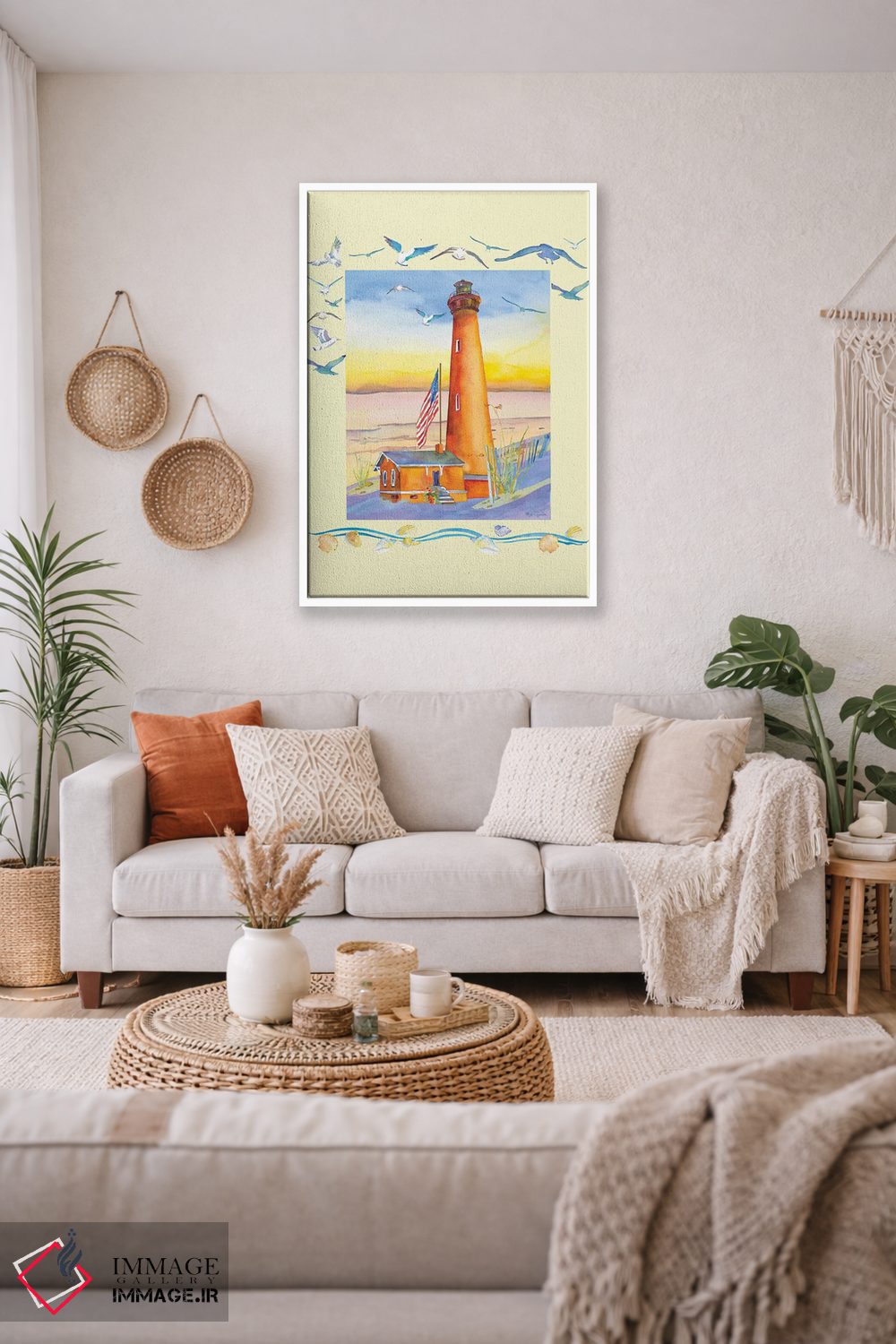 تابلو دکوراتیو فانوس دریایی کوریتاک یک اثر جو لینچ - D2W