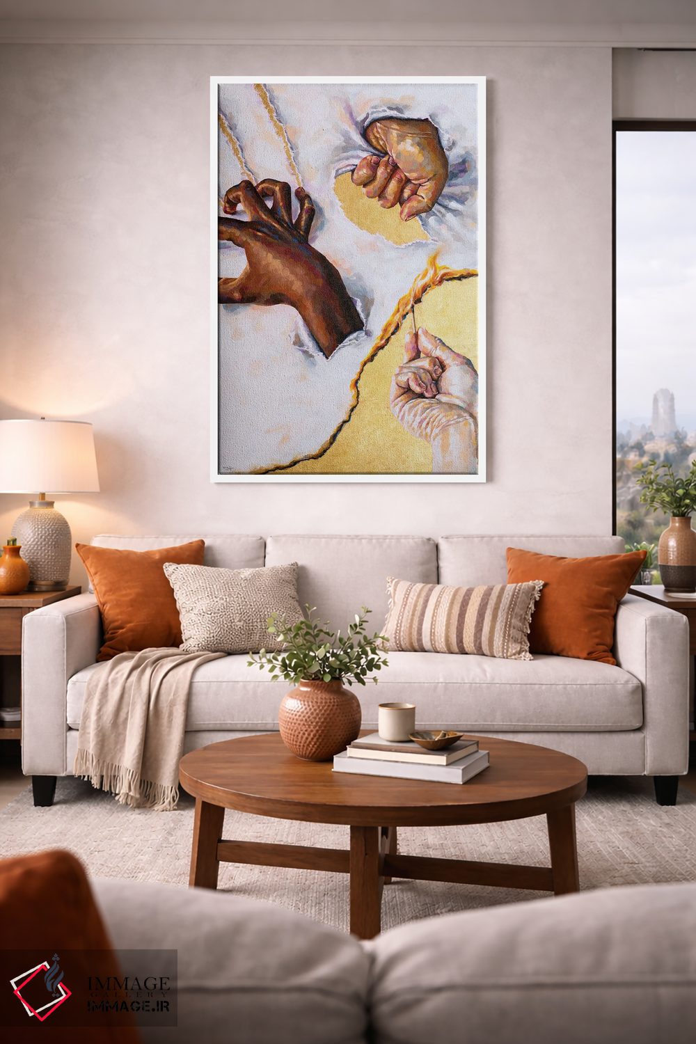 تابلو دکوراتیو بیست بیست اثر جکی لیو - D1W