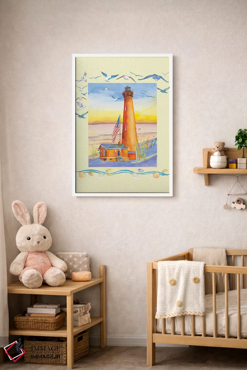 تابلو دکوراتیو فانوس دریایی کوریتاک یک اثر جو لینچ - D3W