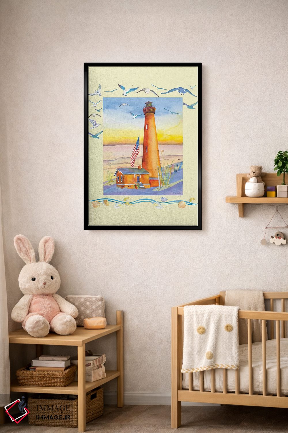 تابلو دکوراتیو فانوس دریایی کوریتاک یک اثر جو لینچ - D5B