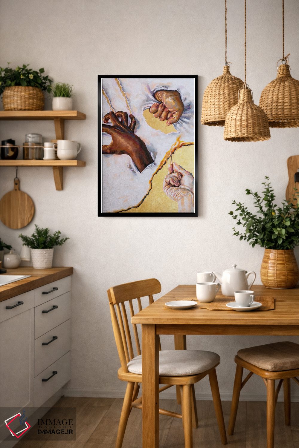 تابلو دکوراتیو بیست بیست اثر جکی لیو - D6B