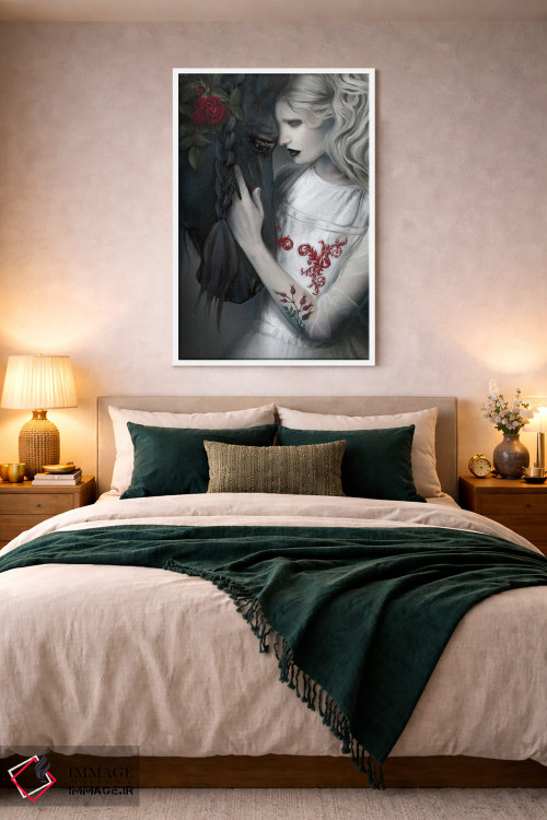 تابلو دکوراتیو زیبایی سیاه اثر جولیانا لوومر - D2W