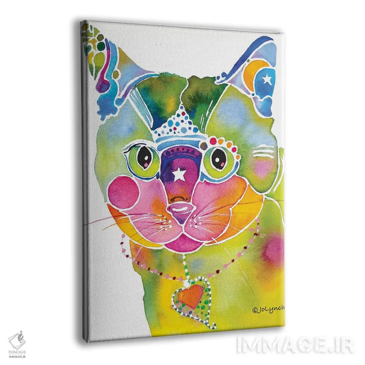 تابلو دکوراتیو گربه خیالی اثر جو لینچ - نمای پرسپکتیو محصول