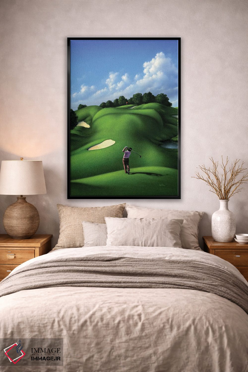 تابلو دکوراتیو عشق به سبز اثر جری لوفارو - D2B