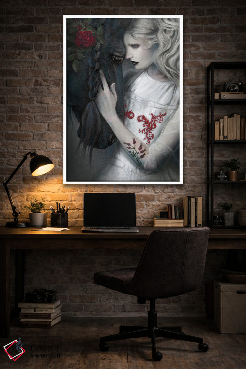 تابلو دکوراتیو زیبایی سیاه اثر جولیانا لوومر - D4W