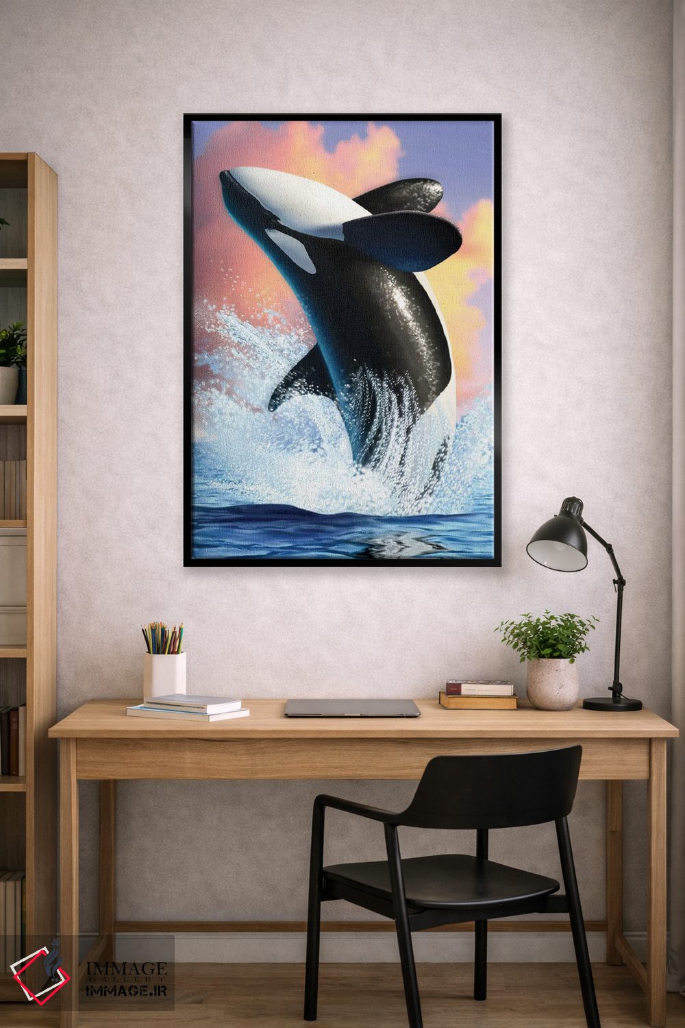 تابلو دکوراتیو نهنگ قاتل یک اثر جری لوفارو - D1B