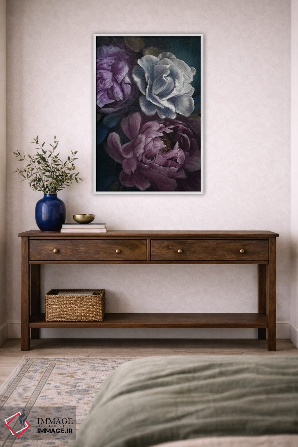 تابلو دکوراتیو صدتومانی بنفش اثر جولیانا لوومر - D3W