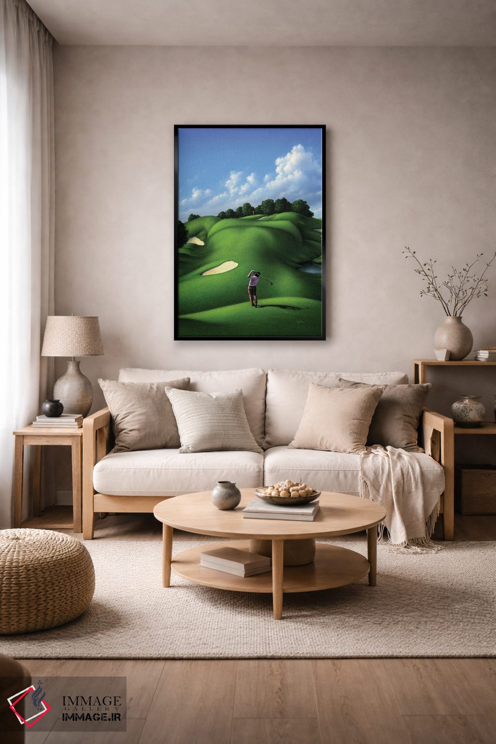 تابلو دکوراتیو عشق به سبز اثر جری لوفارو - D5B