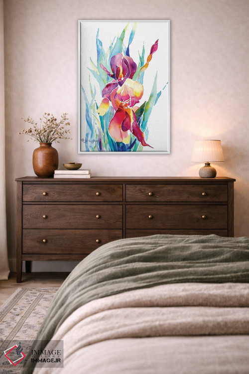 تابلو دکوراتیو گل زنبق اثر جو لینچ - D2W