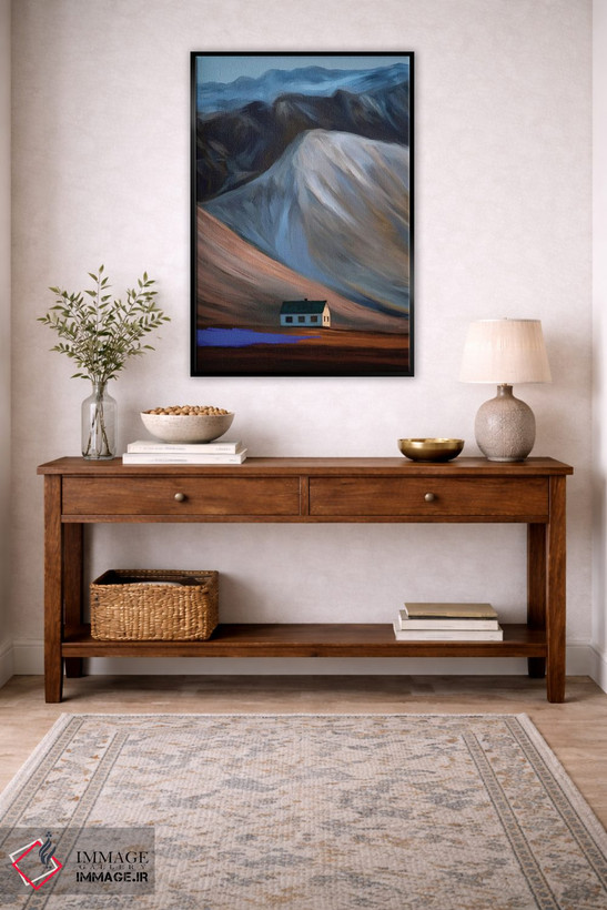 تابلو دکوراتیو کوه های هاوکلی آبی اثر جولیانا لوومر - D6B