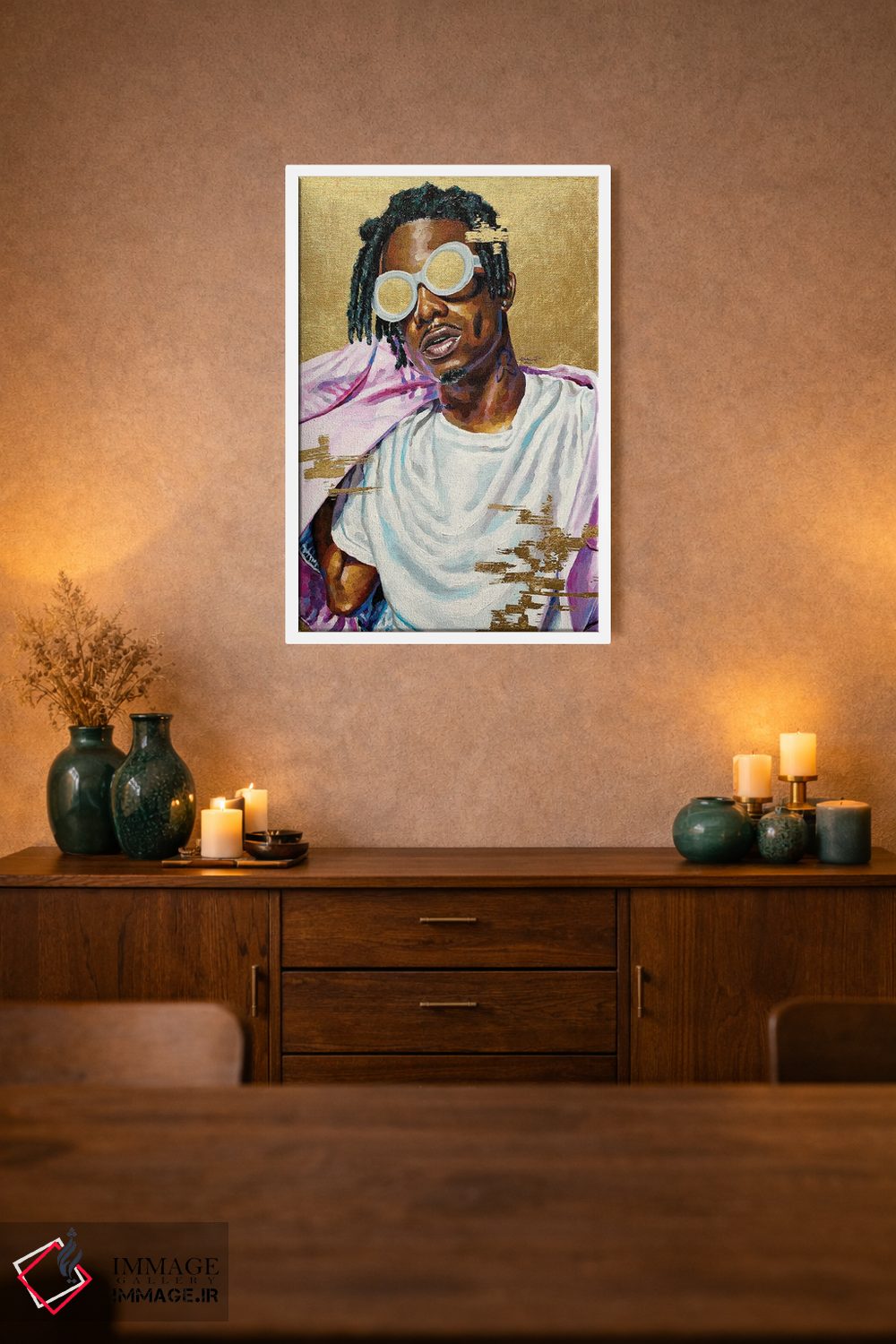 تابلو دکوراتیو پلی بوی کارتی اثر جکی لیو - D1W