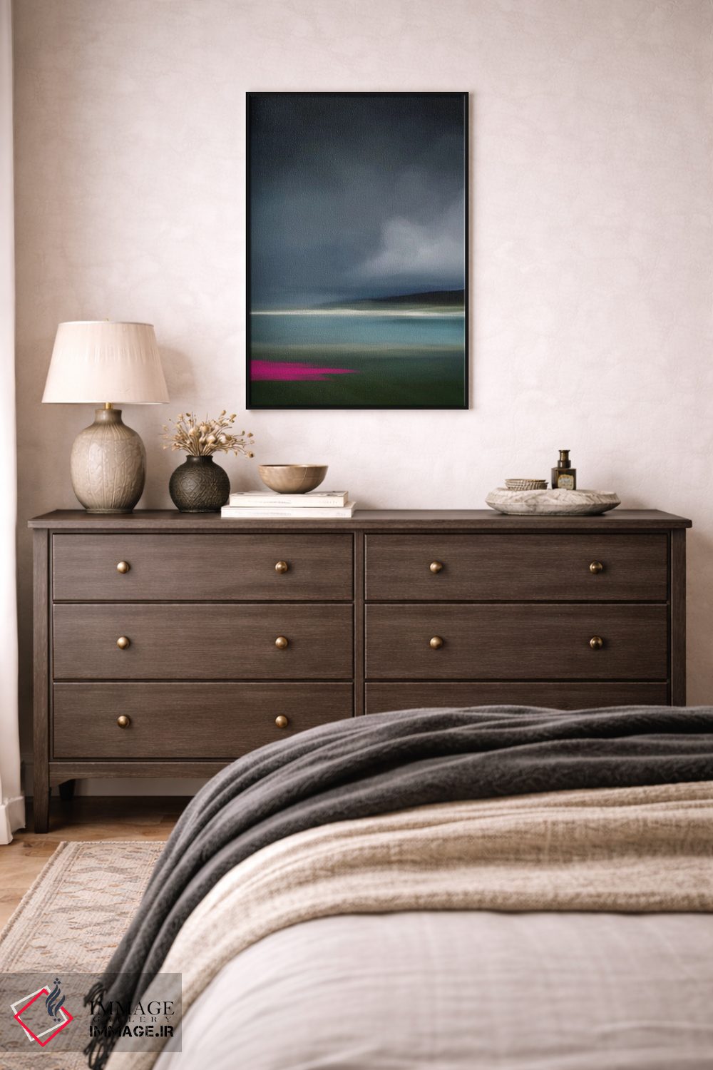 تابلو مدرن ویکن صورتی اثر جولیانا لوومر - D5B