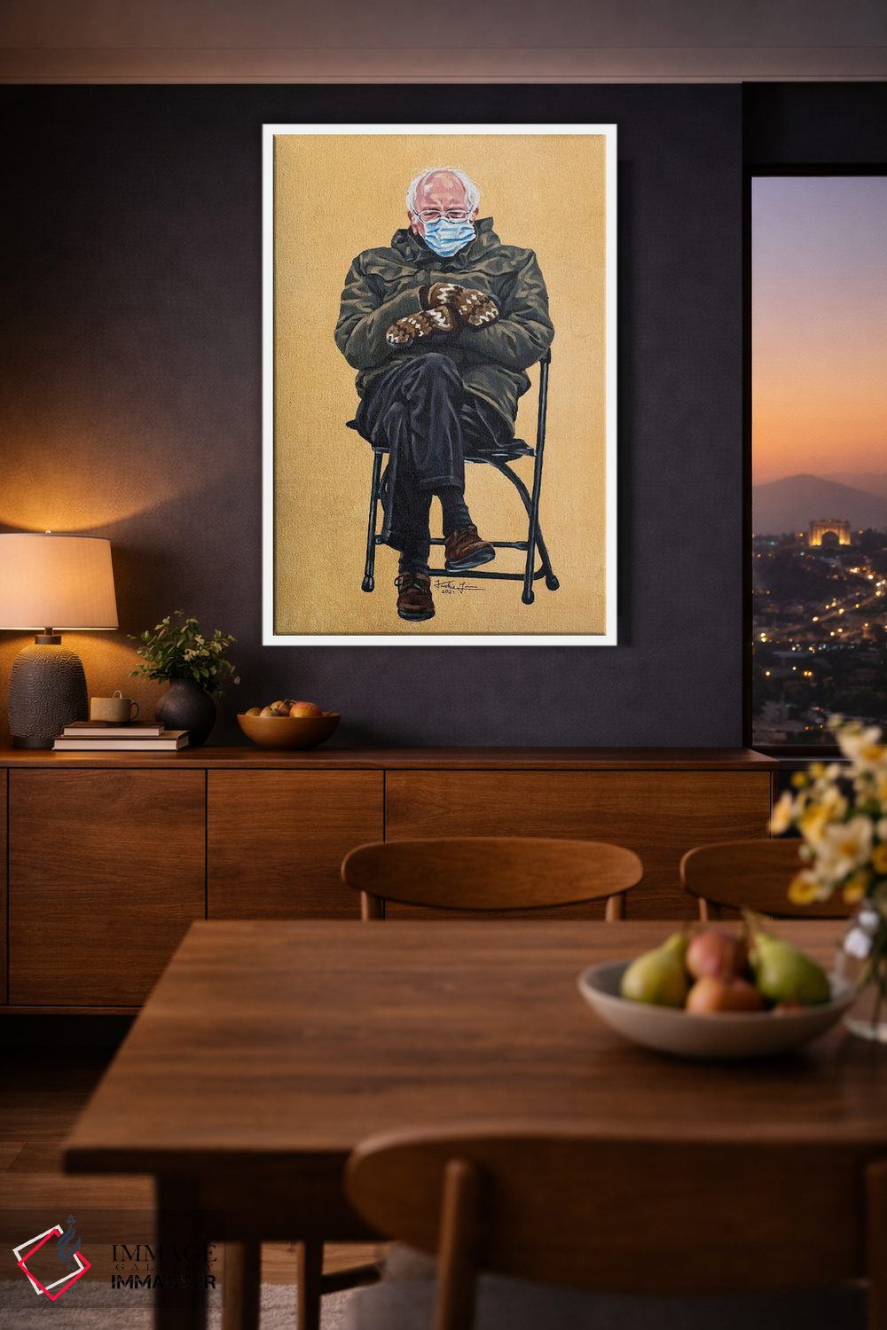 تابلو دکوراتیو برنی اثر جکی لیو - D3W