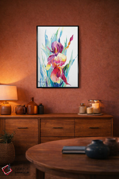 تابلو دکوراتیو گل زنبق اثر جو لینچ - D4B