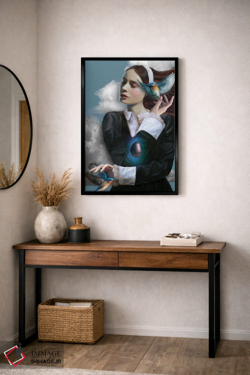 تابلو دکوراتیو مرغ آبی اثر جولیانا لوومر - D3B