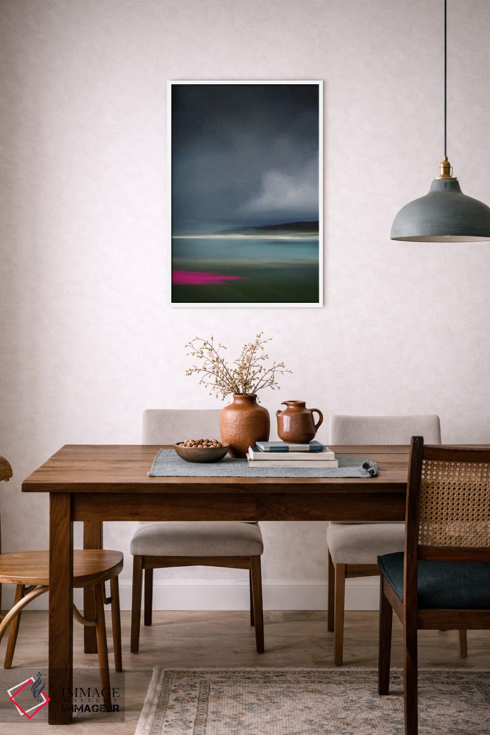 تابلو مدرن ویکن صورتی اثر جولیانا لوومر - D6W