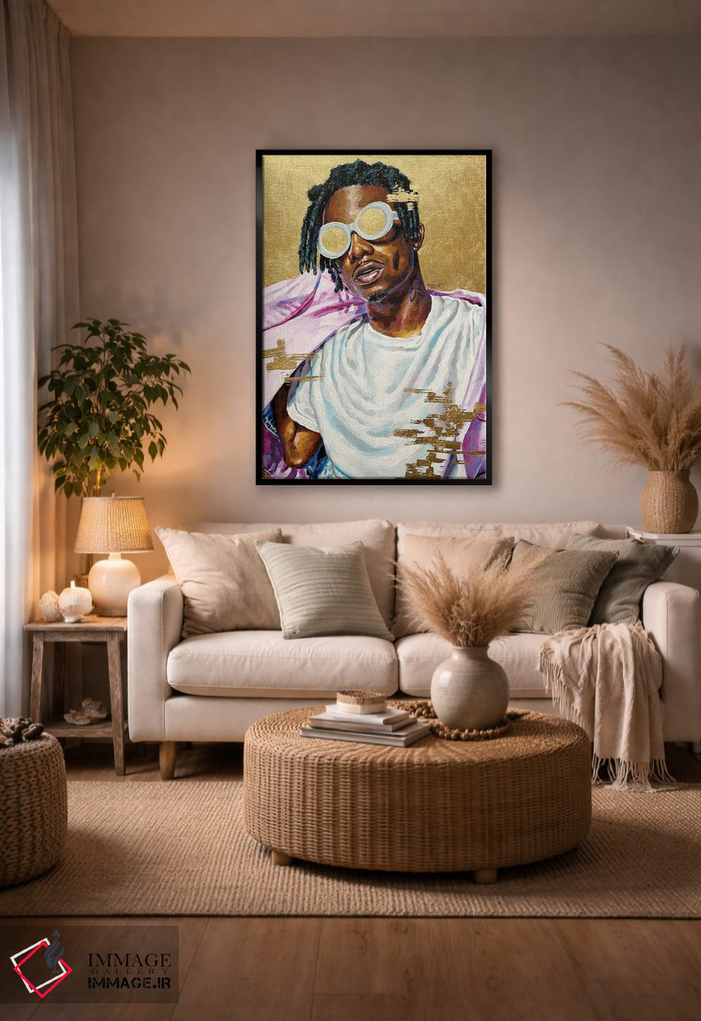 تابلو دکوراتیو پلی بوی کارتی اثر جکی لیو - D4B