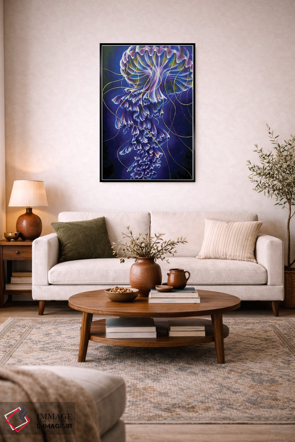 تابلو دکوراتیو اثیری اثر جکی لیو - D5B