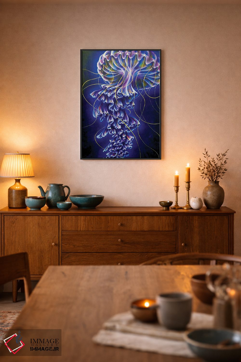 تابلو دکوراتیو اثیری اثر جکی لیو - D6B