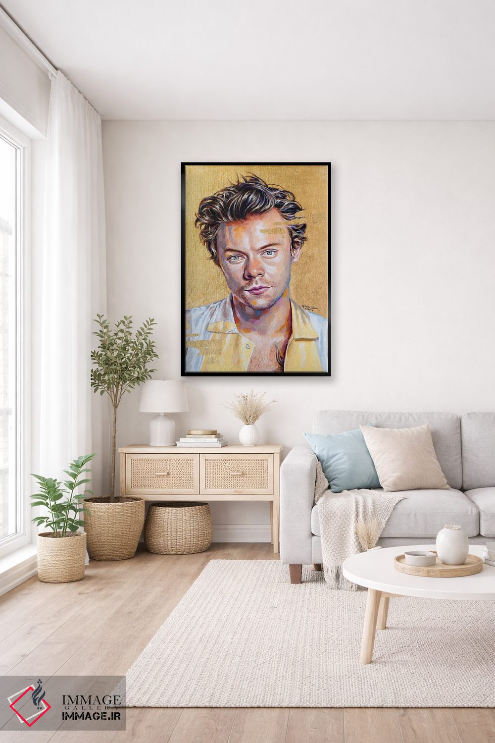 تابلو دکوراتیو هری استایلز اثر جکی لیو - D4B