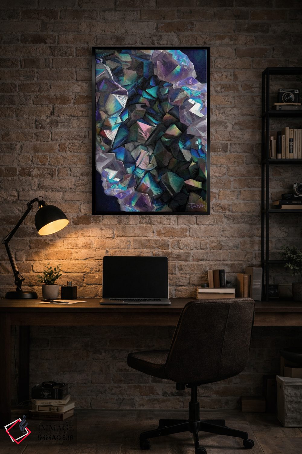 تابلو دکوراتیو کریستال تاریک اثر جولیانا لوومر - D5B