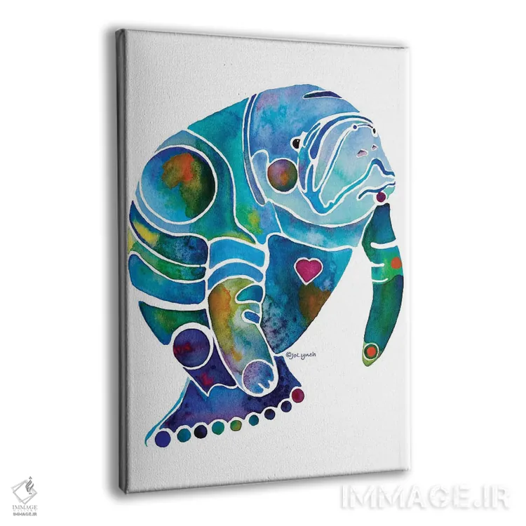 تابلو دکوراتیو گاو دریایی یک اثر جو لینچ - نمای پرسپکتیو محصول