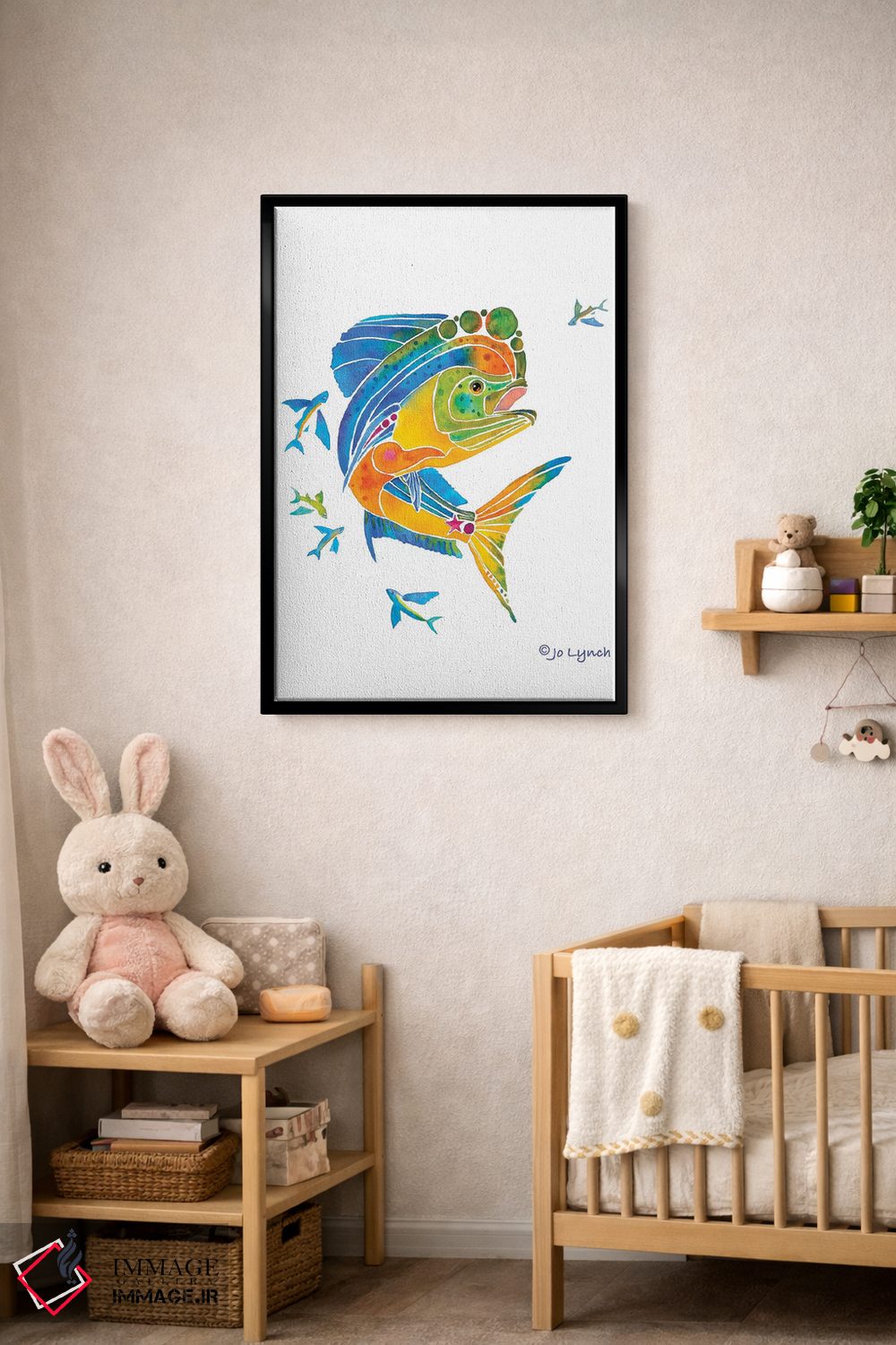 تابلو دکوراتیو ماهی ماهی اثر جو لینچ - D5B