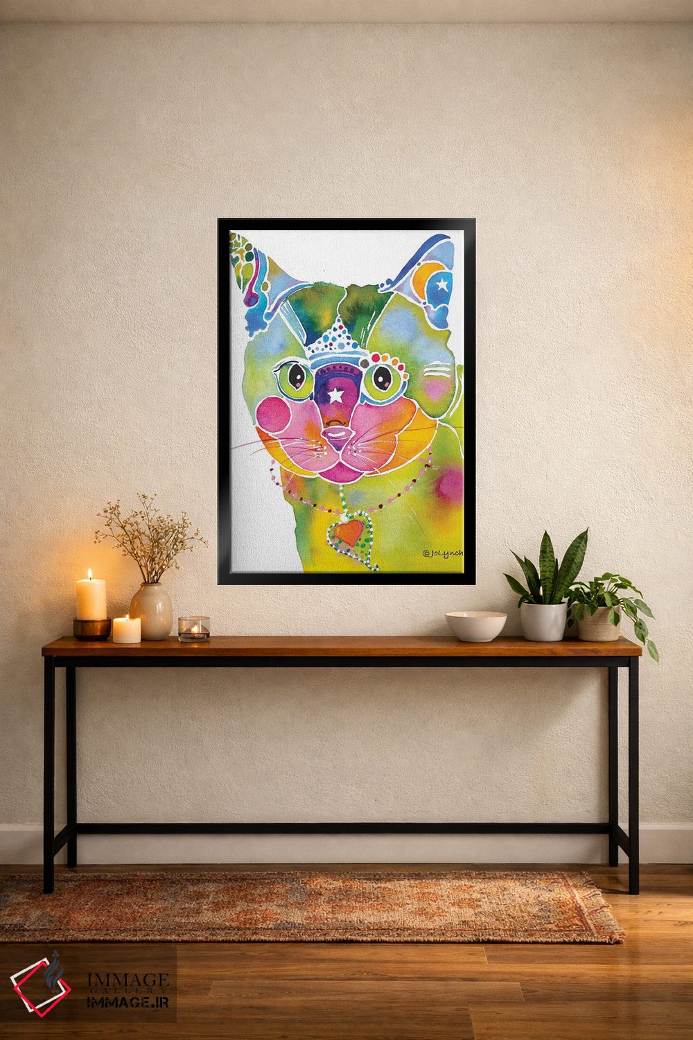 تابلو دکوراتیو گربه خیالی اثر جو لینچ - D4B