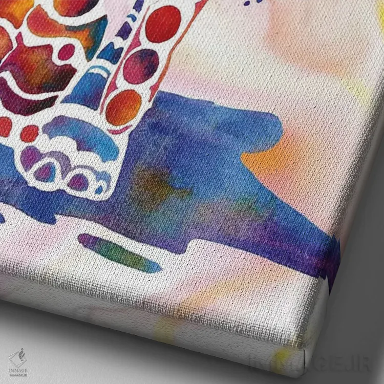 تابلو دکوراتیو فیل دو اثر جو لینچ - نمای نزدیک بافت بوم