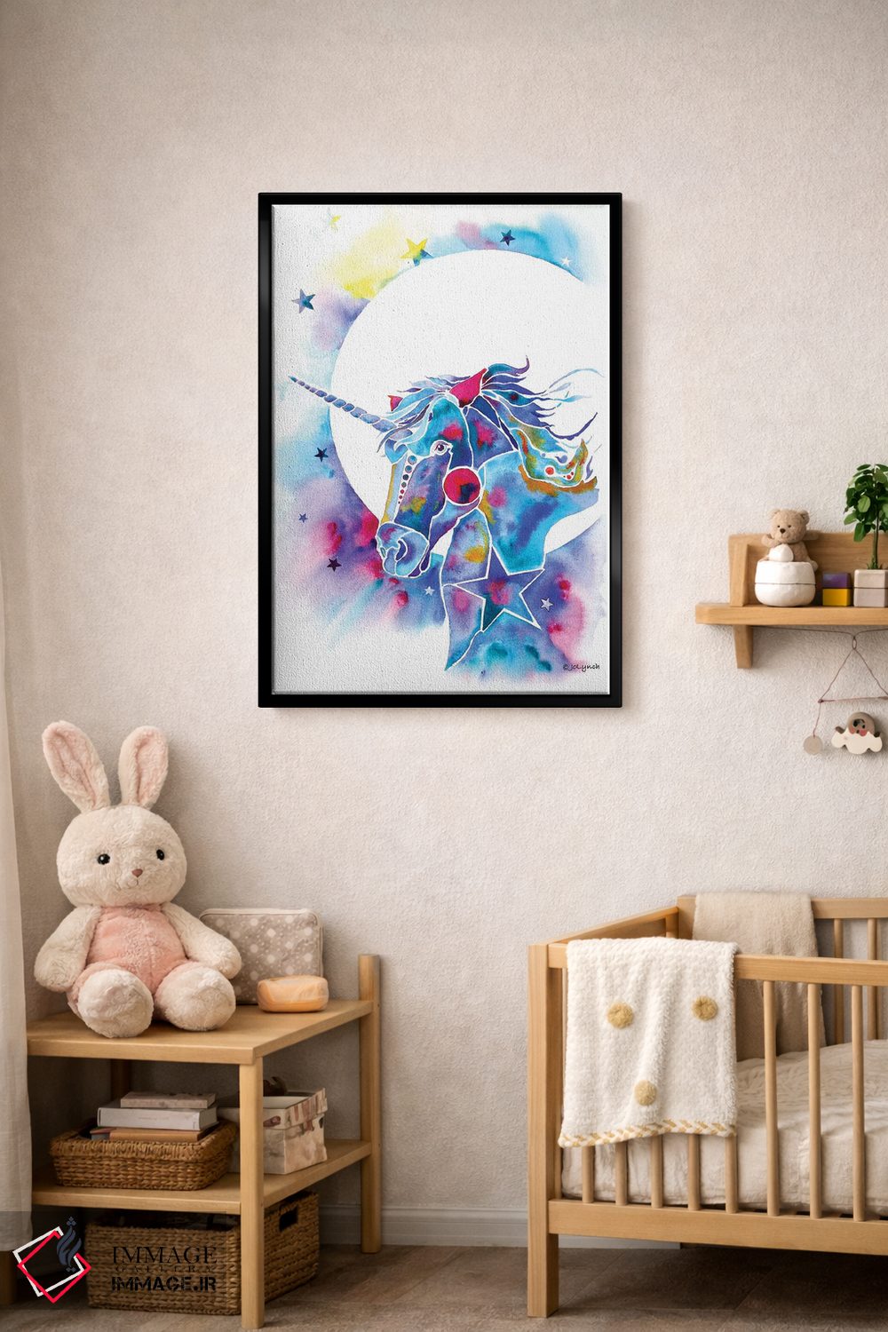 تابلو دکوراتیو تک شاخ اثر جو لینچ - D5B