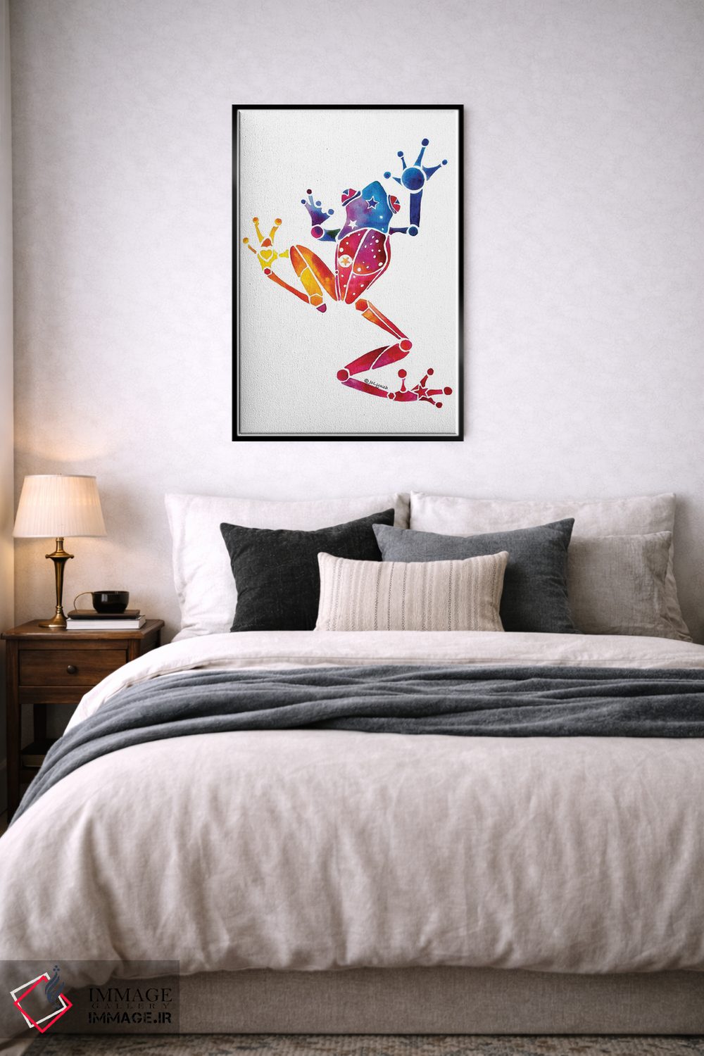 تابلو دکوراتیو قورباغه درختی اثر جو لینچ - D6B